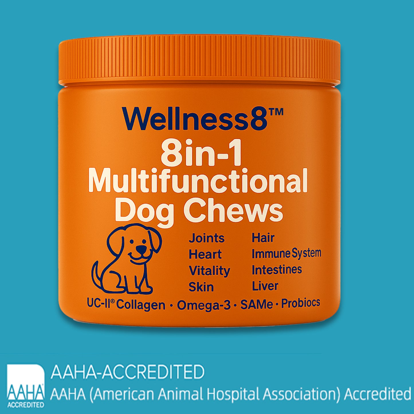 Wellness8™ 8-in-1 Multifunctional Dog Chews | Vet-Backed Clinical Formula